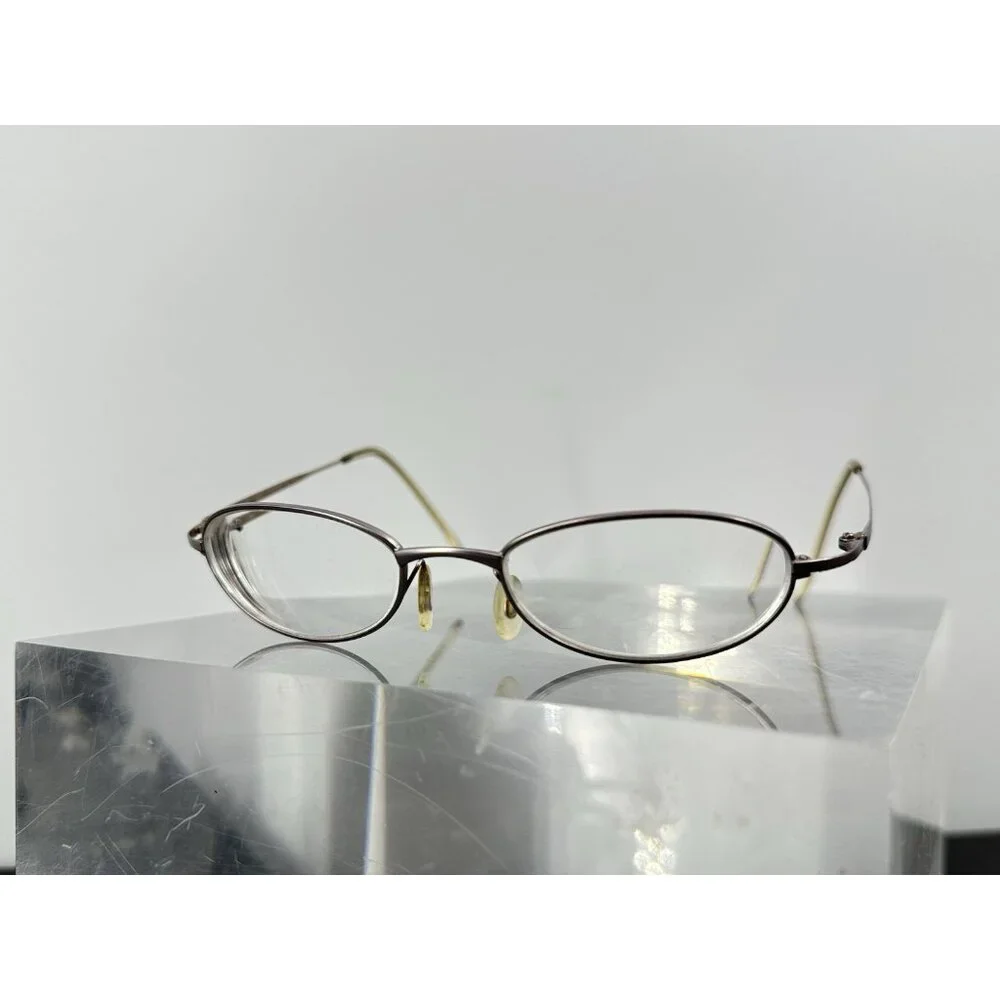 Adidas Eyeglasses A947 40 6057 Kids Gray Metal Full Rim Oval 47-18-130 (LE-3)